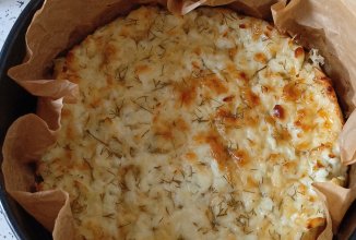 Творожно-сырная лепёшка без муки