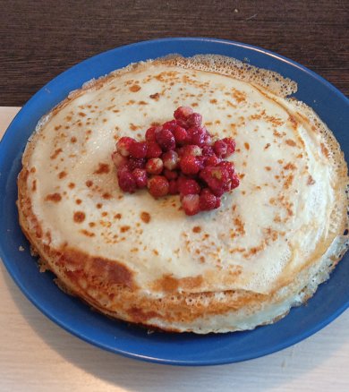 Кружевные блинчики на молоке