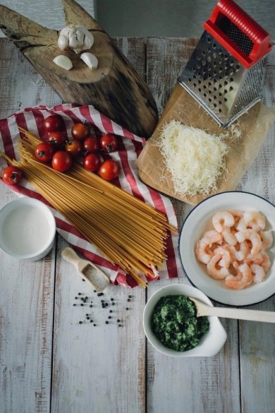 Паста с креветками  🍝 - Шаг 1