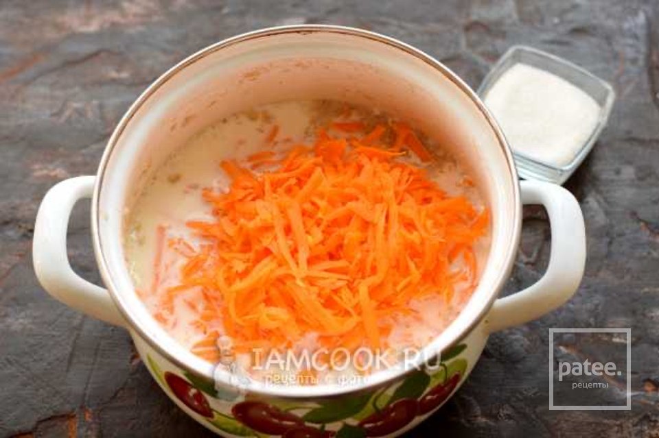 Ячневая каша с тыквой на молоке 🥣 - Шаг 6