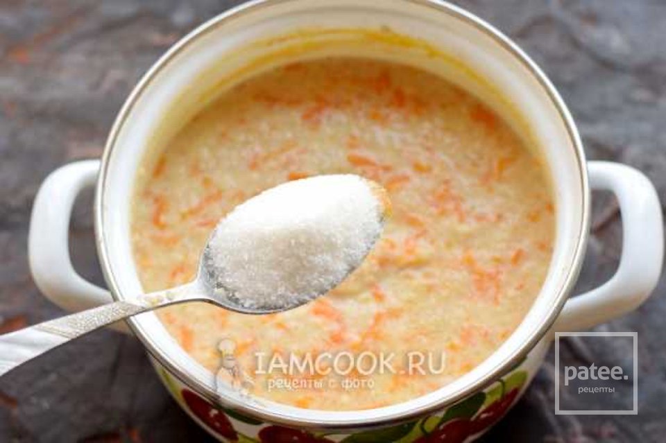Ячневая каша с тыквой на молоке 🥣 - Шаг 8