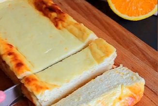 Творожный десерт с цедрой апельсина