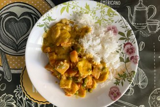 Карри с халлуми