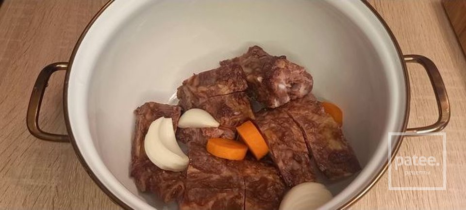 Гороховый суп с копчёностями - Шаг 7