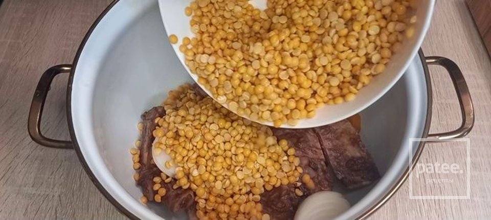 Гороховый суп с копчёностями - Шаг 8