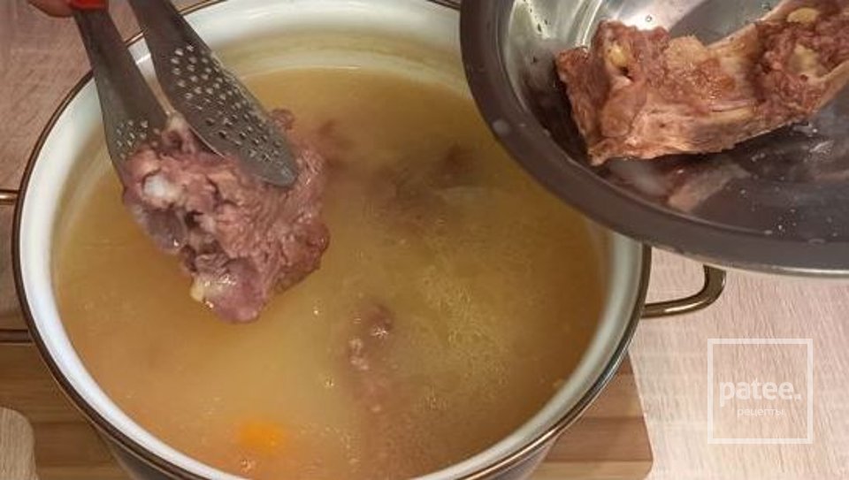 Гороховый суп с копчёностями - Шаг 16