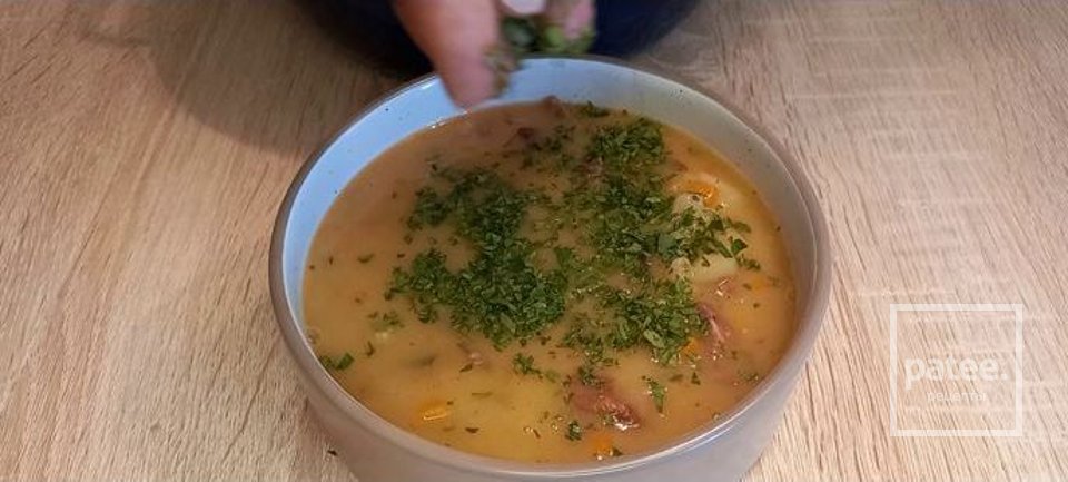 Гороховый суп с копчёностями - Шаг 27