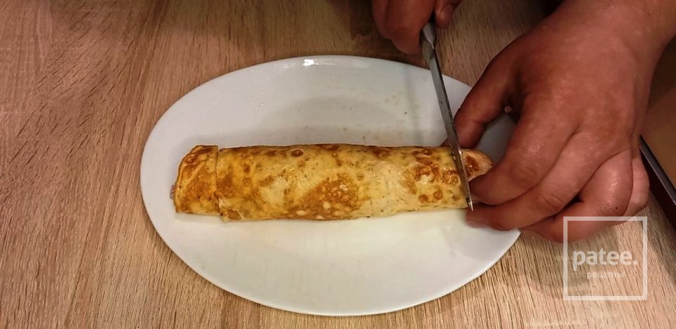 Омлет с ветчиной и  сыром - Шаг 18