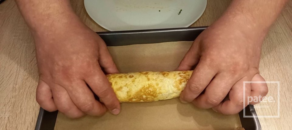 Омлет с ветчиной и  сыром - Шаг 19