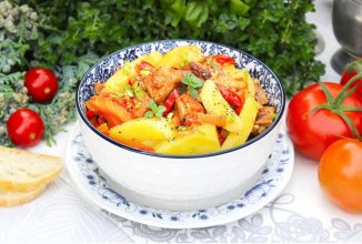 Картошка с мясом в афганском казане