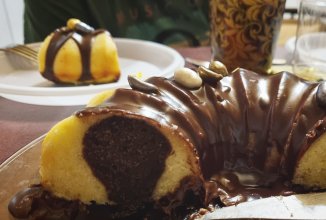 Апельсиновый кекс с шоколадом