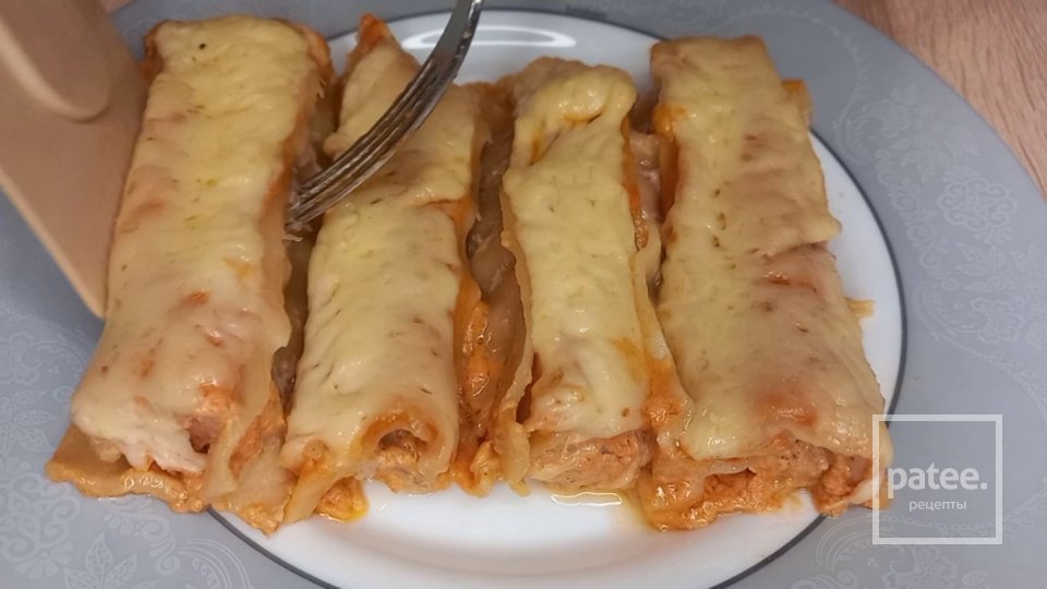 Сливочно-томатные каннеллони с фаршем - Шаг 20