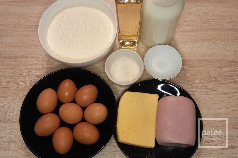 Блинчики с ветчиной и сыром - Шаг 1