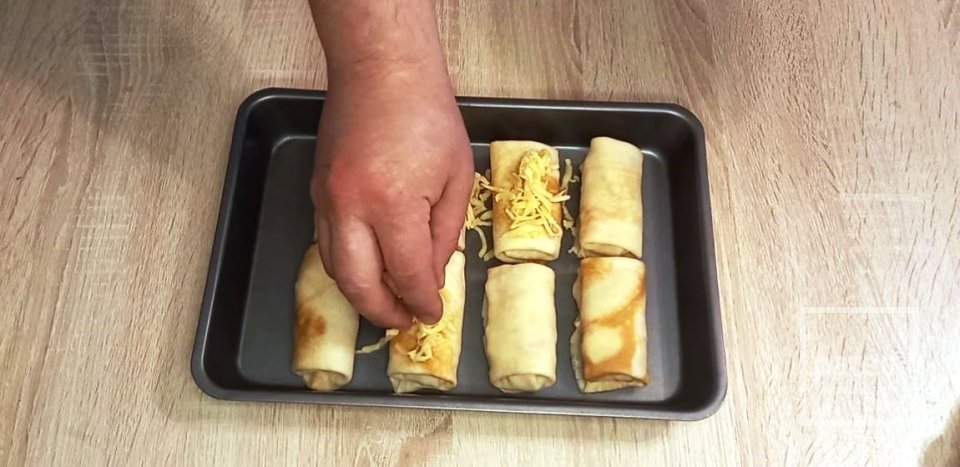 Блинчики с ветчиной и сыром - Шаг 20