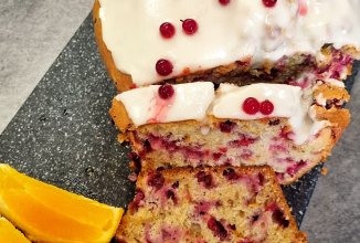 Кекс с клюквой и апельсином