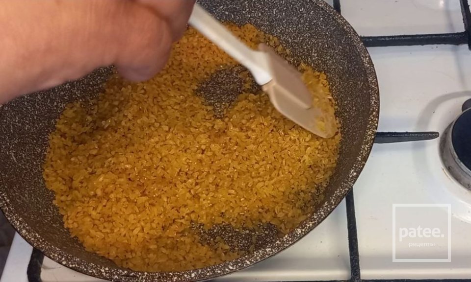 Сливочный булгур со шпинатом - Шаг 4