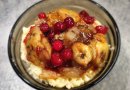 Сливочный рис с карамелизированными фруктами