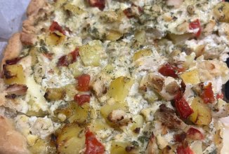 Пирог с курицей и картофелем