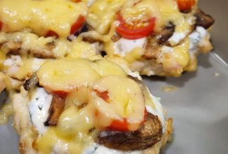 Рубленые куриные котлеты под шубой