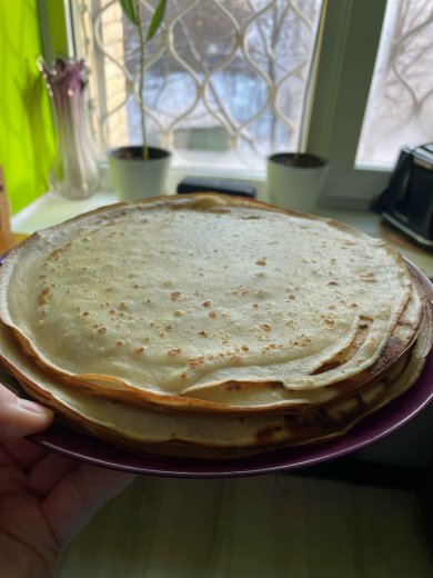 Блины на молоке - Шаг 4