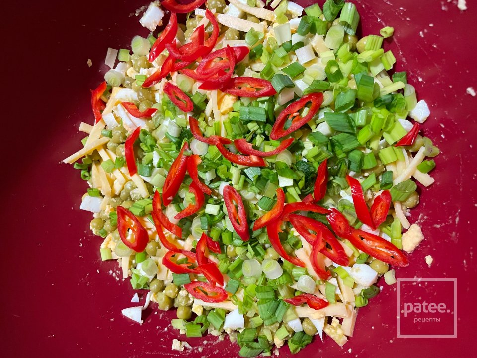 Салат с тунцом. - Шаг 5