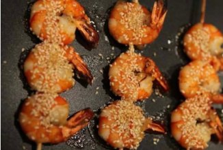 Креветки в соусе с медом и чили