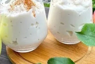 Взбитые яблоки.