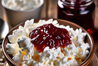 Творожок с вареньем