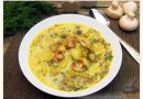 Сырный суп с шампиньонами
