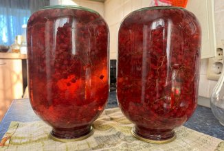 Компот на зиму из красной смородины