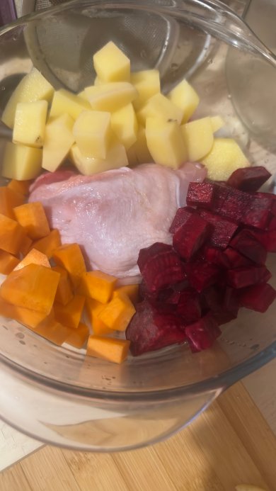 Борщ за  полчаса в микроволновой печи - Шаг 1