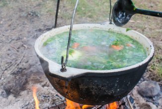 Уха на костре