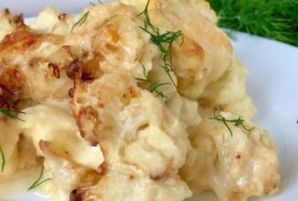 Цветная капуста, запечённая с сыром