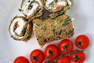 Овсяноблин со шпинатом