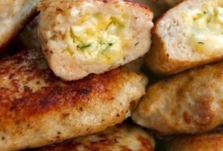 Котлеты с очень вкусной начинкой 👍🏼