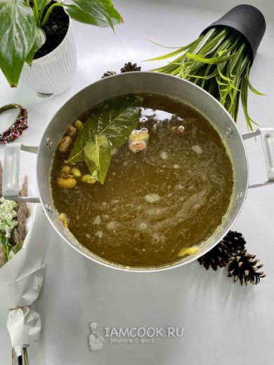 Азербайджанский суп «Хамраши» из лапши, фасоли и фрикаделек 🍲 - Шаг 2