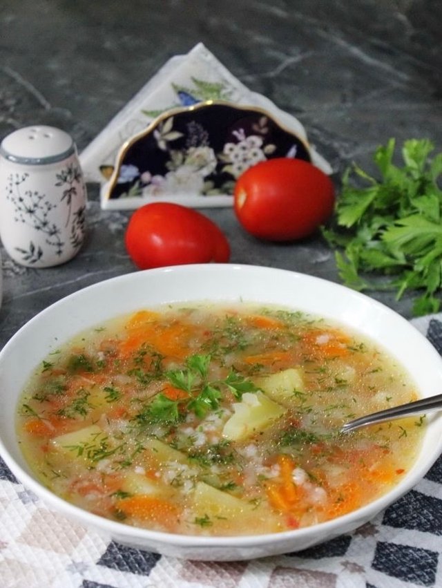 Рассольник с помидорами 🍲