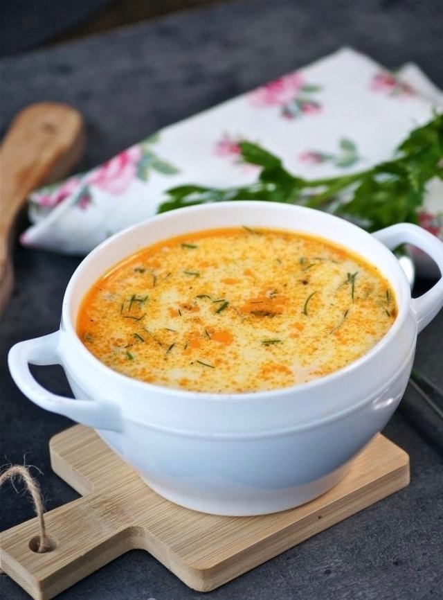 Сырный суп с рыбой 🍲
