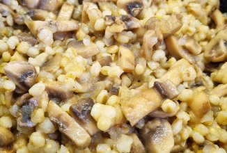 Дзавар с шампиньонами