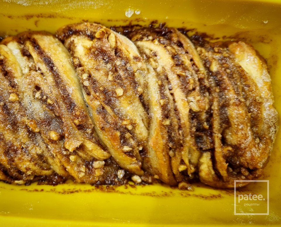 Косичка с грецким орехом, корицей и кленовым сиропом - Шаг 4