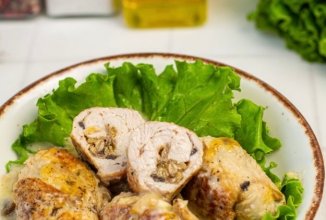 Рулетики из индейки с грибами и сыром 👍🏼