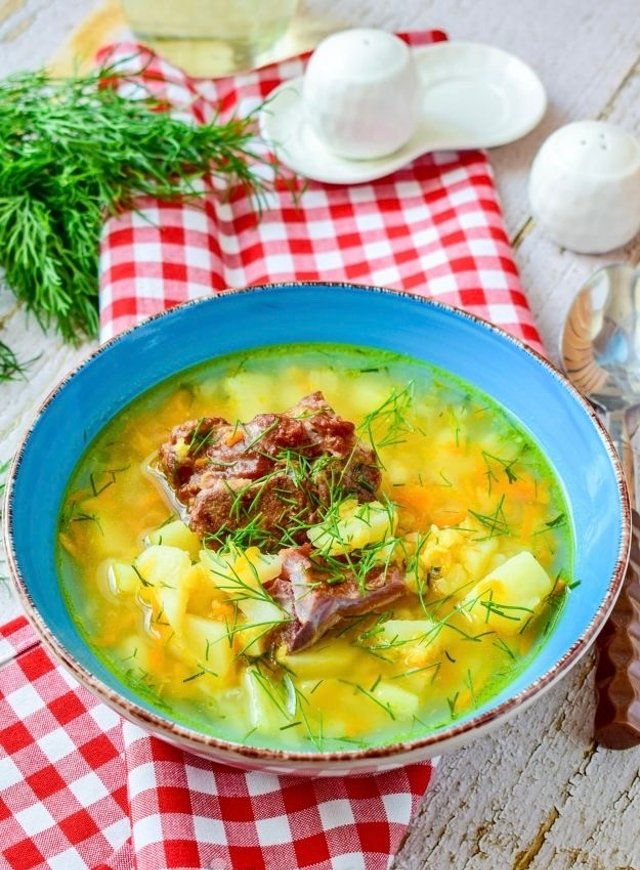 Чечевичный суп с копченостями (ребрышками) 🍲