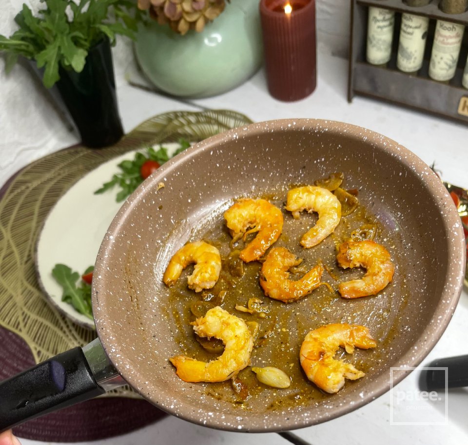 Элегантный , красивейший ресторанный салат с креветками. - Шаг 5