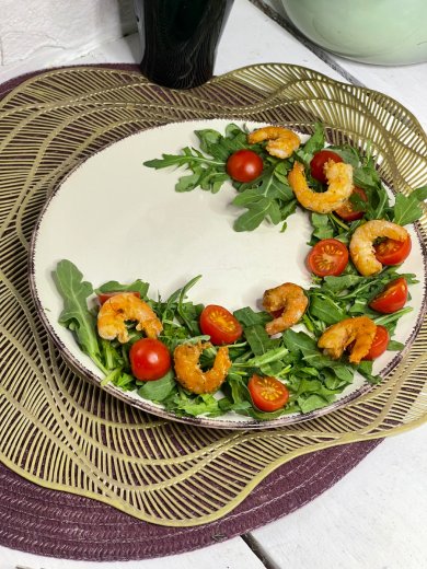 Элегантный , красивейший ресторанный салат с креветками. - Шаг 9