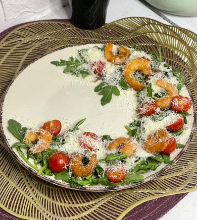 Элегантный , красивейший ресторанный салат с креветками. - Шаг 11