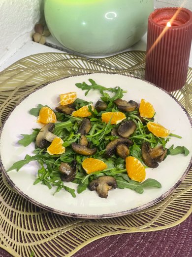 Любимый салат с печенью и мандарином из ресторана. Неожиданное сочетание, супер вкус! - Шаг 8