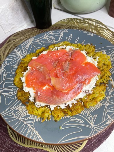 Удивите всех этим боюдом! Гигантский драник с форелью. - Шаг 6