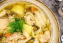 Куриный суп с лапшой и грибами 🍲
