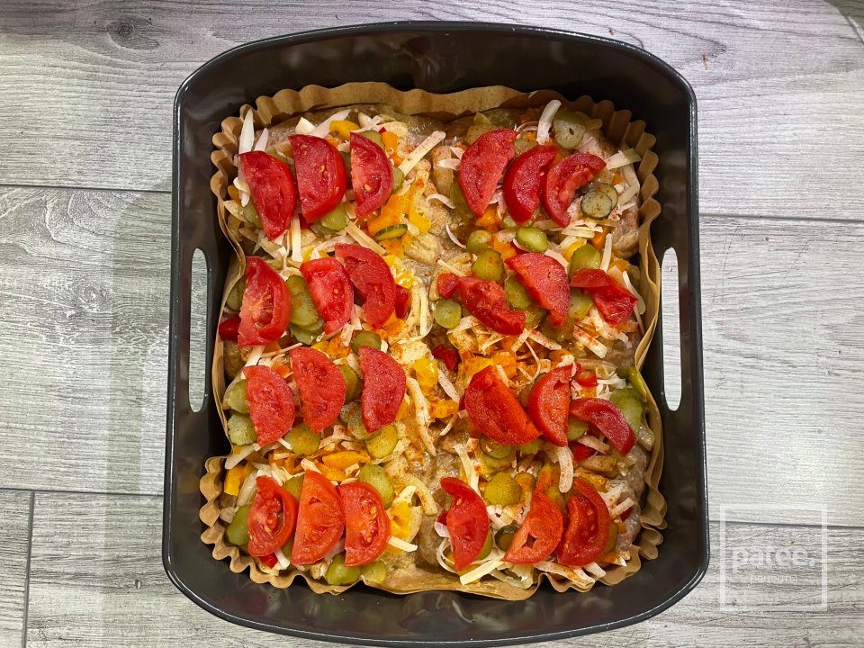 Куриное филе под "шубой" из овощей и сыра - Шаг 14