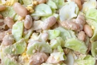 Салат ПП печень трески